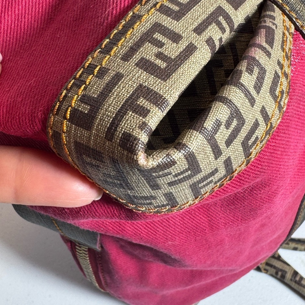 AUTHENTIC Fendi Pink and Brown Satchel - Picture 9 of 16